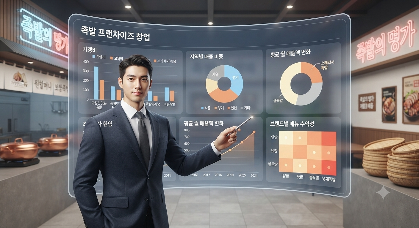 족발 프랜차이즈 창업 수익률, 월 매출 5천만 원의 비밀과 실전 폐업 방지 전략은?