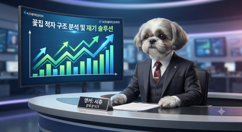 꽃집 창업 운영 중 적자 상황을 탈출하고 고정비를 절감하는 경영 분석 차트