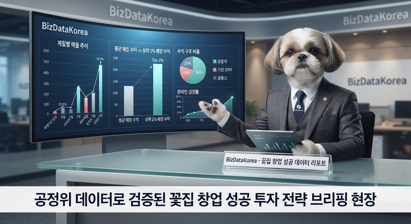 꽃집 창업 수익 구조 분석 : 월 매출 1천만 원을 만드는 데이터 경영법은 무엇일까?