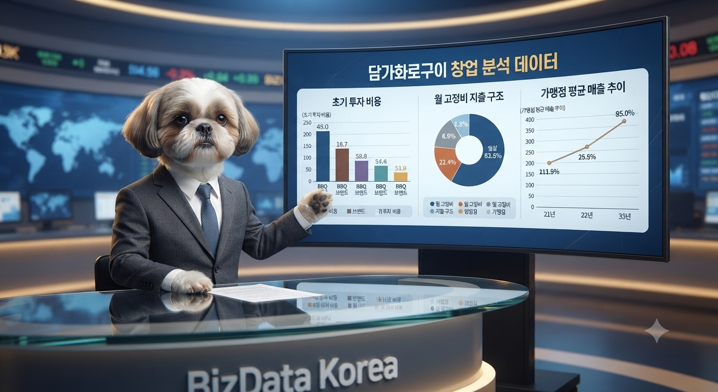 담가화로구이 창업 분석, 공정위 공시 자료로 본 진짜 수익 구조는?
