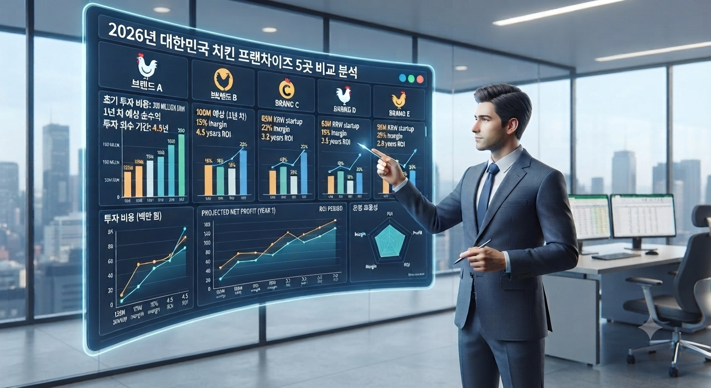 치킨 프랜차이즈 창업 수익률, 실제 순수익 1위는? 공정위 데이터 분석