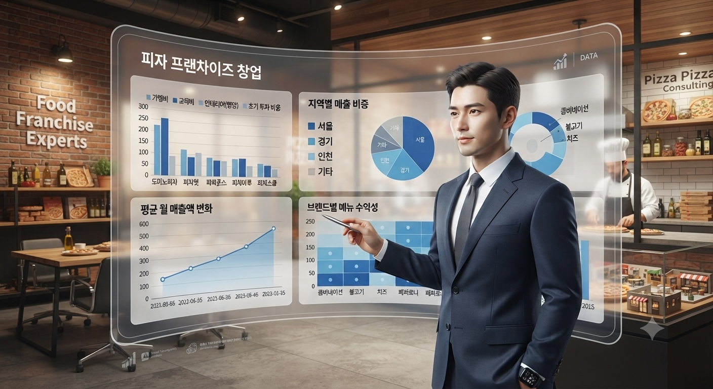 피자 프랜차이즈 창업 수익률, 생존율 30%를 돌파하는 순수익 공식은?