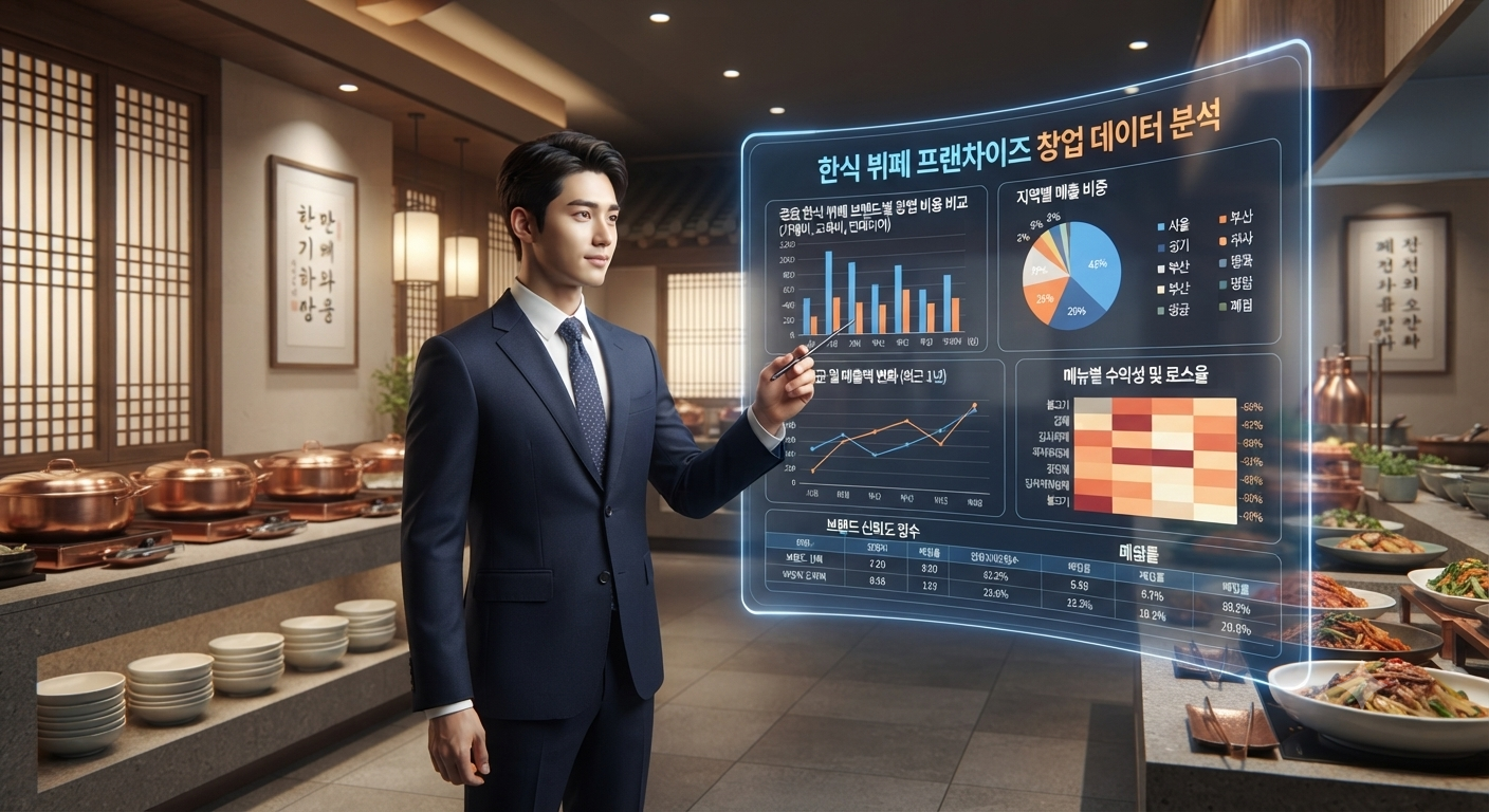 한식 뷔페 프랜차이즈 창업 수익률, 객단가 1만 원대에서 수익을 극대화하는 비밀은?