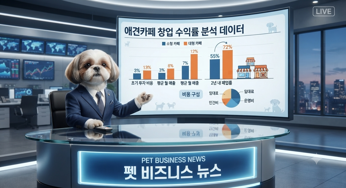 애견카페 창업하면 진짜 수익이 날까? 공정위 데이터로 본 애견카페 창업 수익률 분석